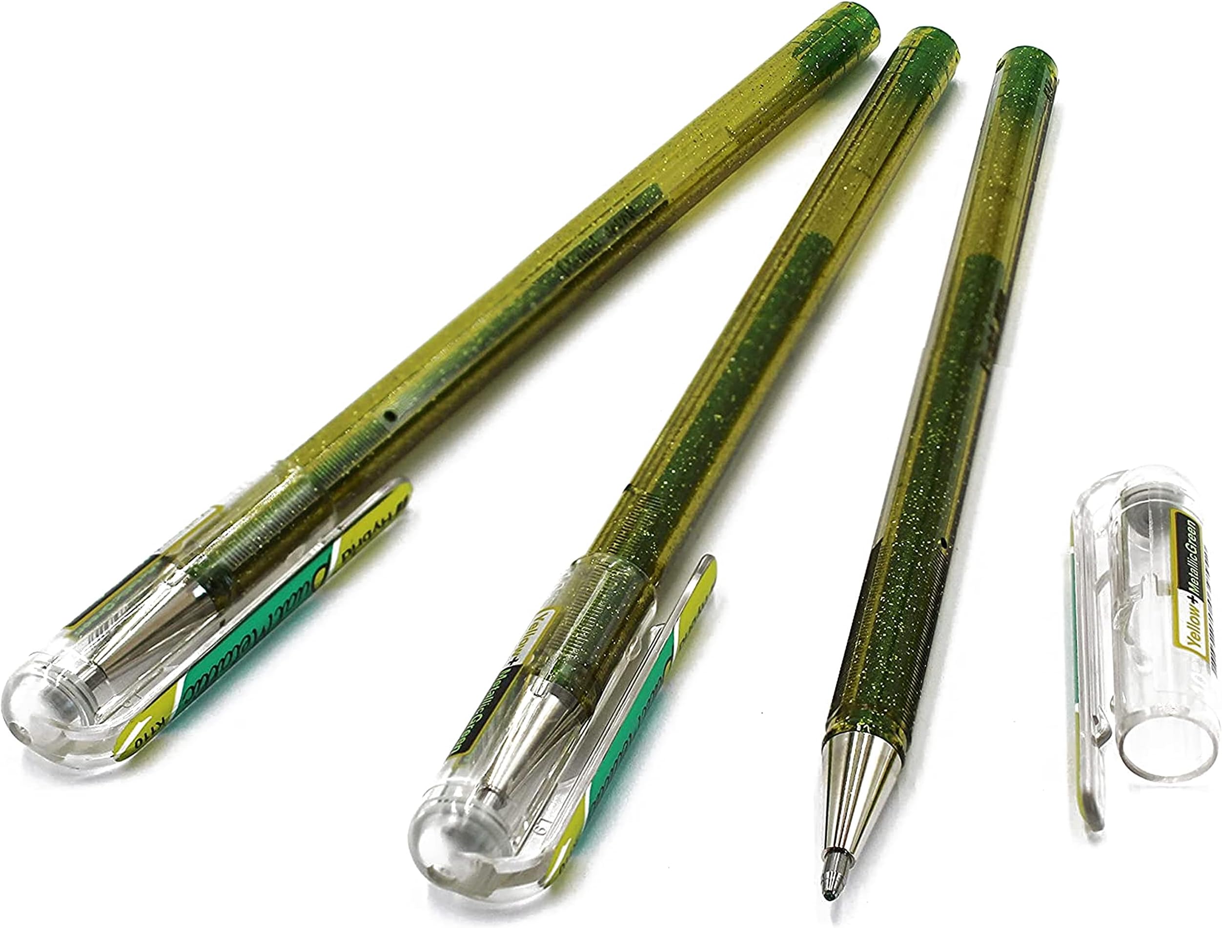 Pentel Hybrid – Dual Metallic – Flüssiggel-Tintenroller – K110 – Cool Tones Set – 6 Stück, Coole Töne