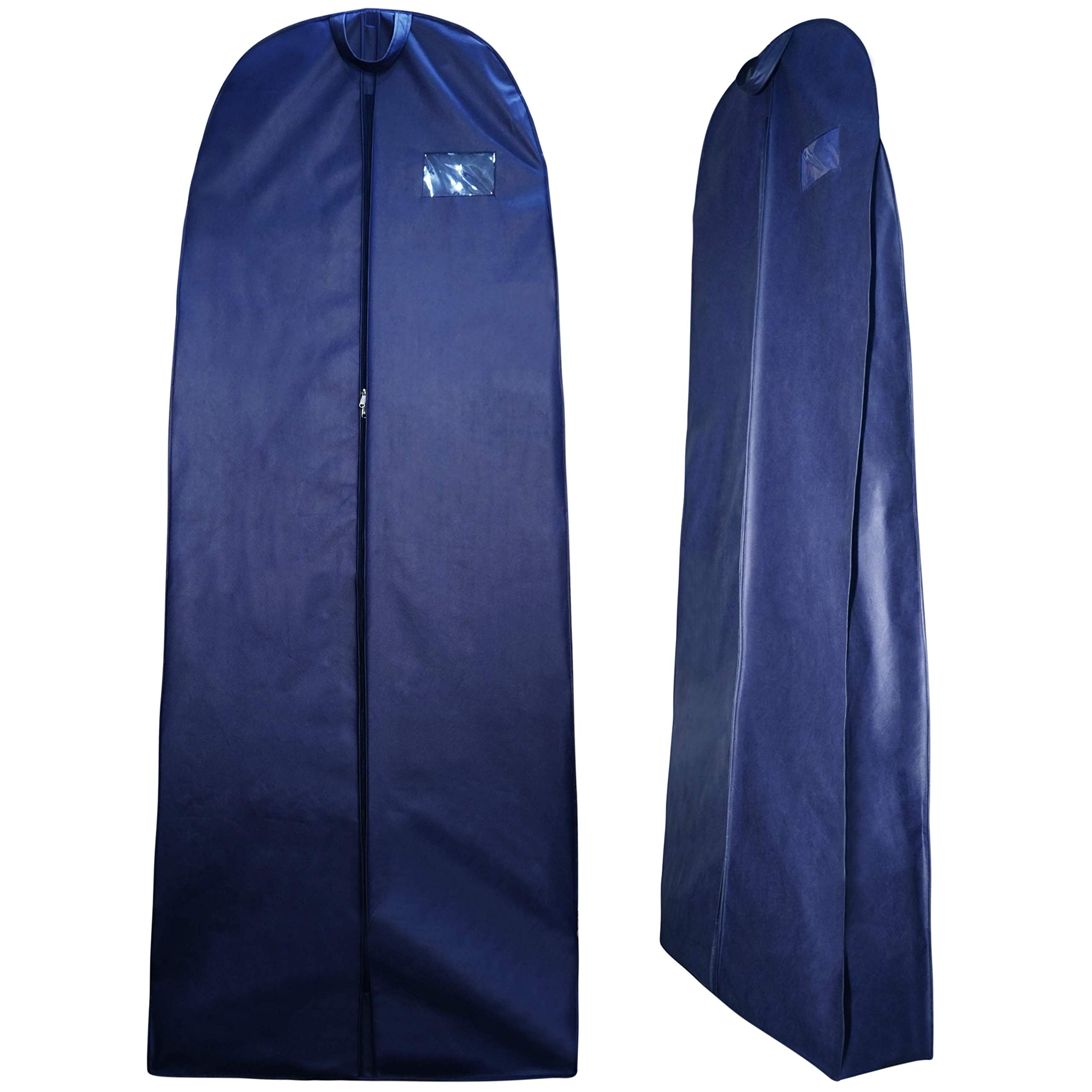G. Global Trade Non Woven Fabric Wedding Lehenga Gown Long Dress Garment Cover Bags with Front Zip -72" with 8" Gusset (Navy Blue) (B0836ZWNW4) Amazon Price History, Amazon Price Tracker