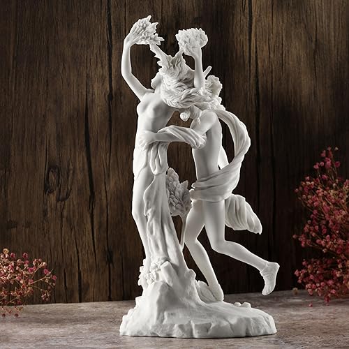 Miniatura 4 de Veronese Design 14 pulgadas Apolo y Daphne griego escultura resina mármol blanco acabado