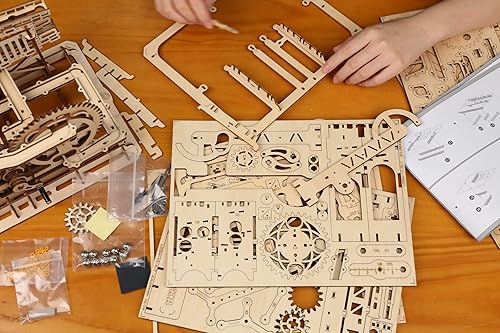 Miniatura 6 de Marble Run - Rompecabezas 3D de madera para adultos, rompecabezas mecánicos, rompecabezas de cerebro, proyecto educativo, manualidades, para adultos