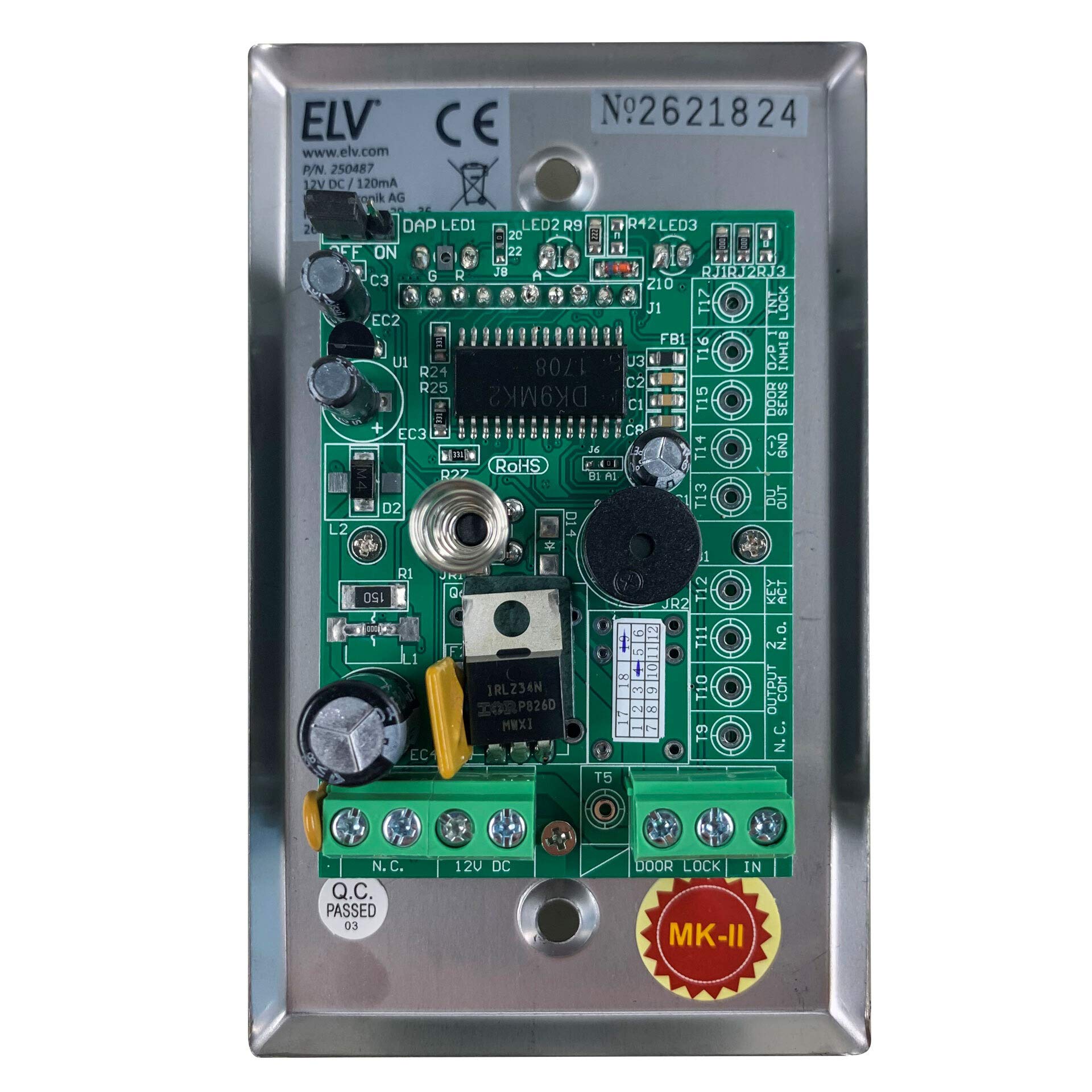 Digital Code Lock DAK 2000, Silver - Image 4