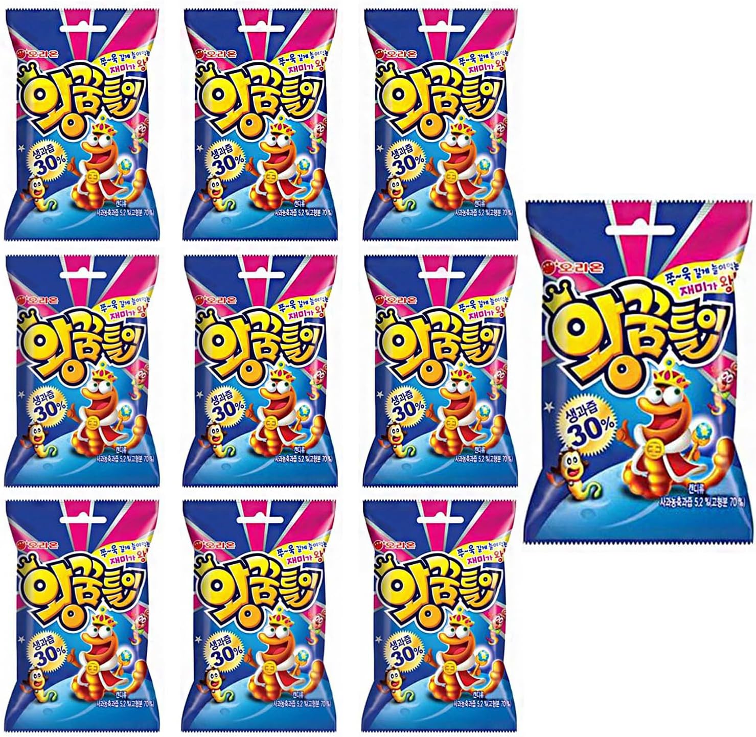 - Orion Worm Jelly 67g(pack of 10) ์๊ฟํ์ด