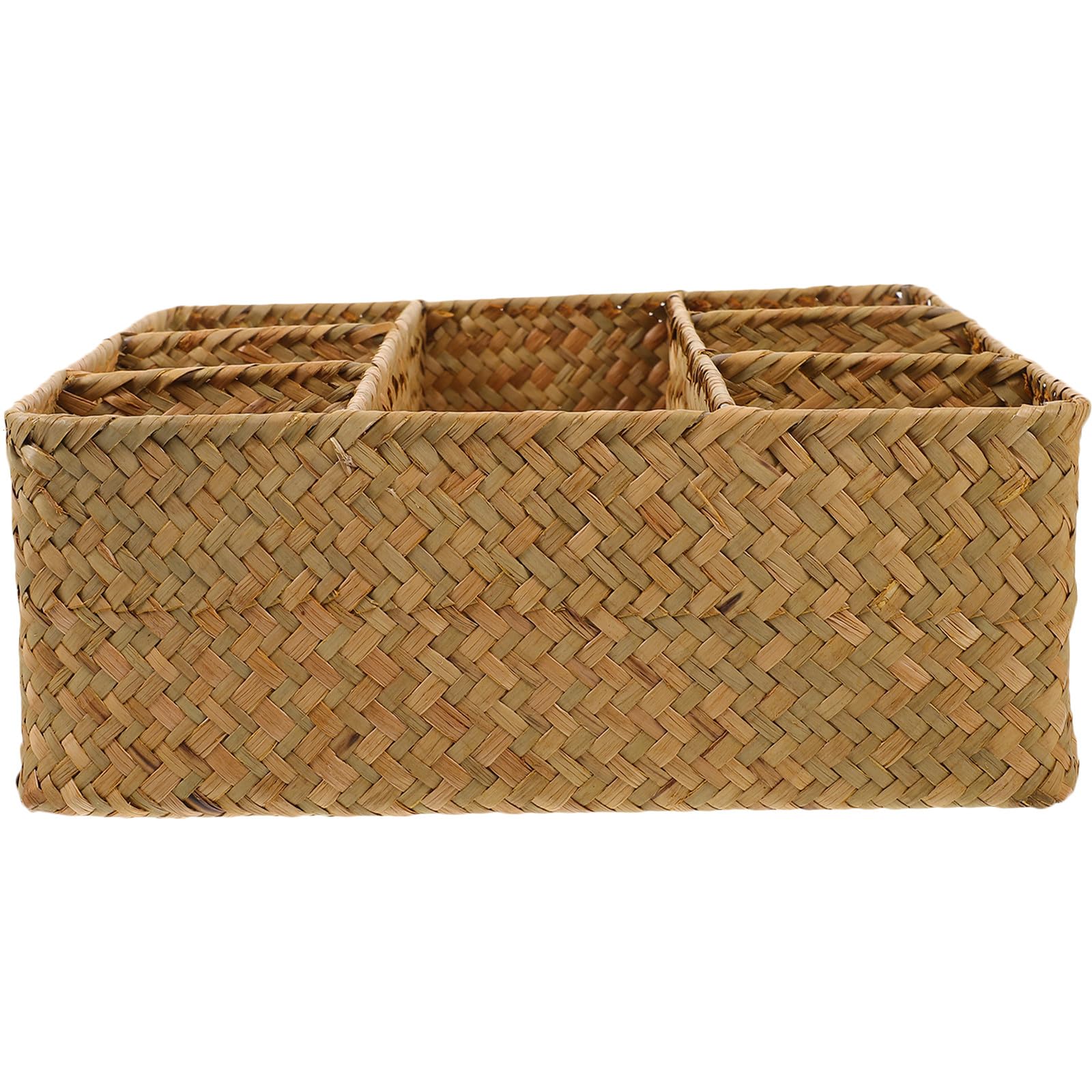 Panier de rangement multi-fonctionnel robuste en osier tressé Operitacx