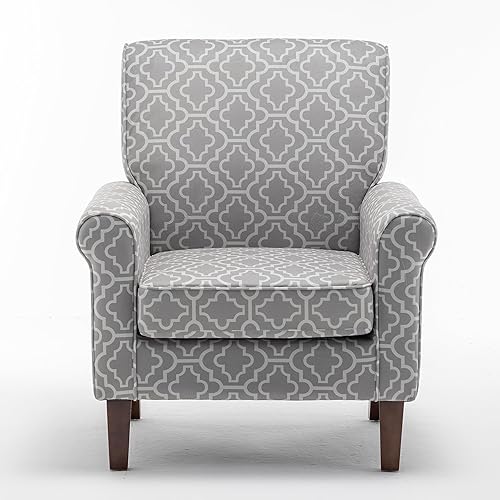 Miniatura 10 de US Pride Furniture Sillas tradicionales para sala de estar, dormitorio y oficina, sillón decorativo con marco de madera de abedul y elegantes