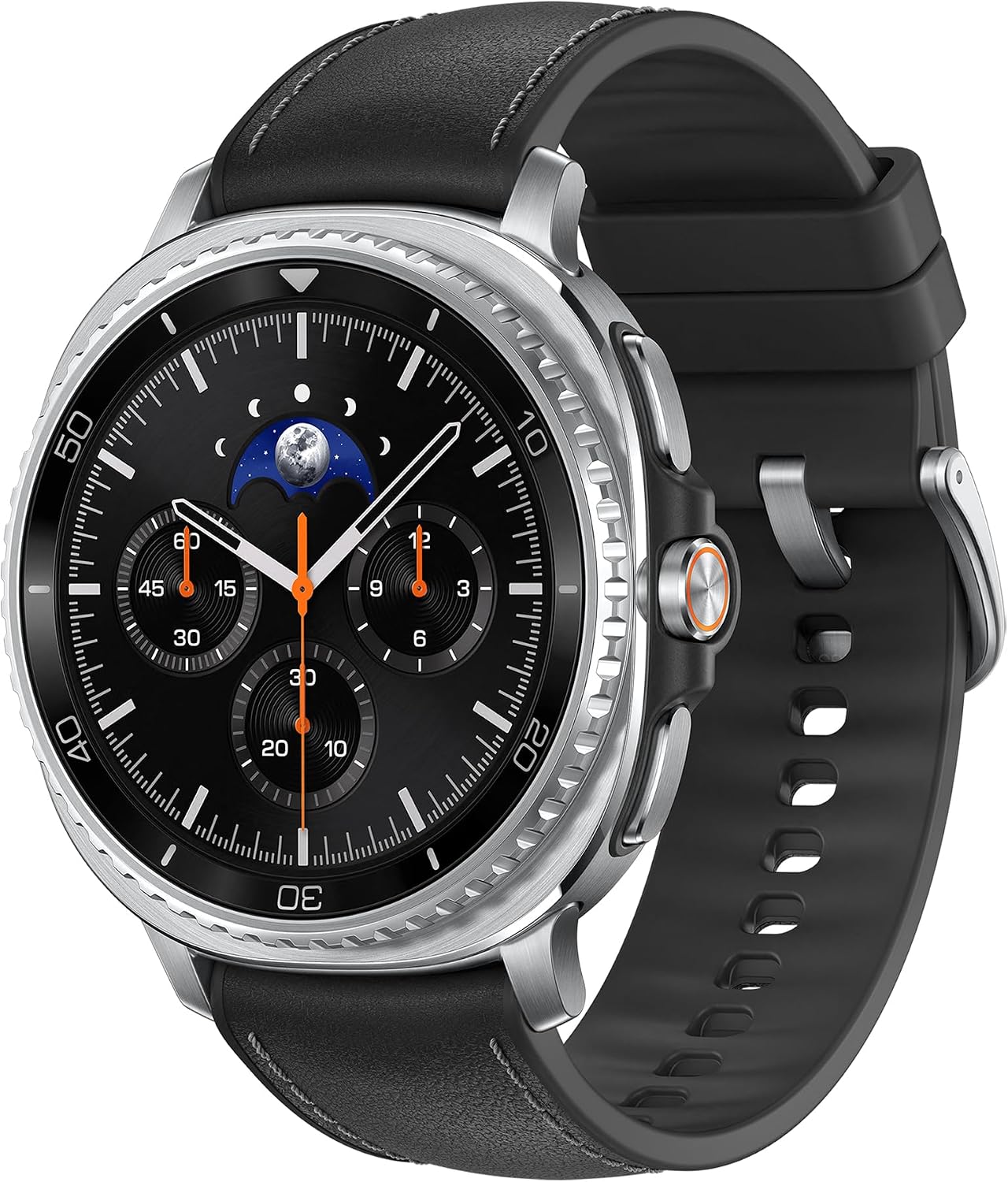 Samsung Galaxy Watch8 Classic 46mm, AI Smart Watch with Cushion Design and Rotating Bezels, with Hybrid Band and Wearable Display, LTE, Black, 3 Year Extended Warranty (UK Version)