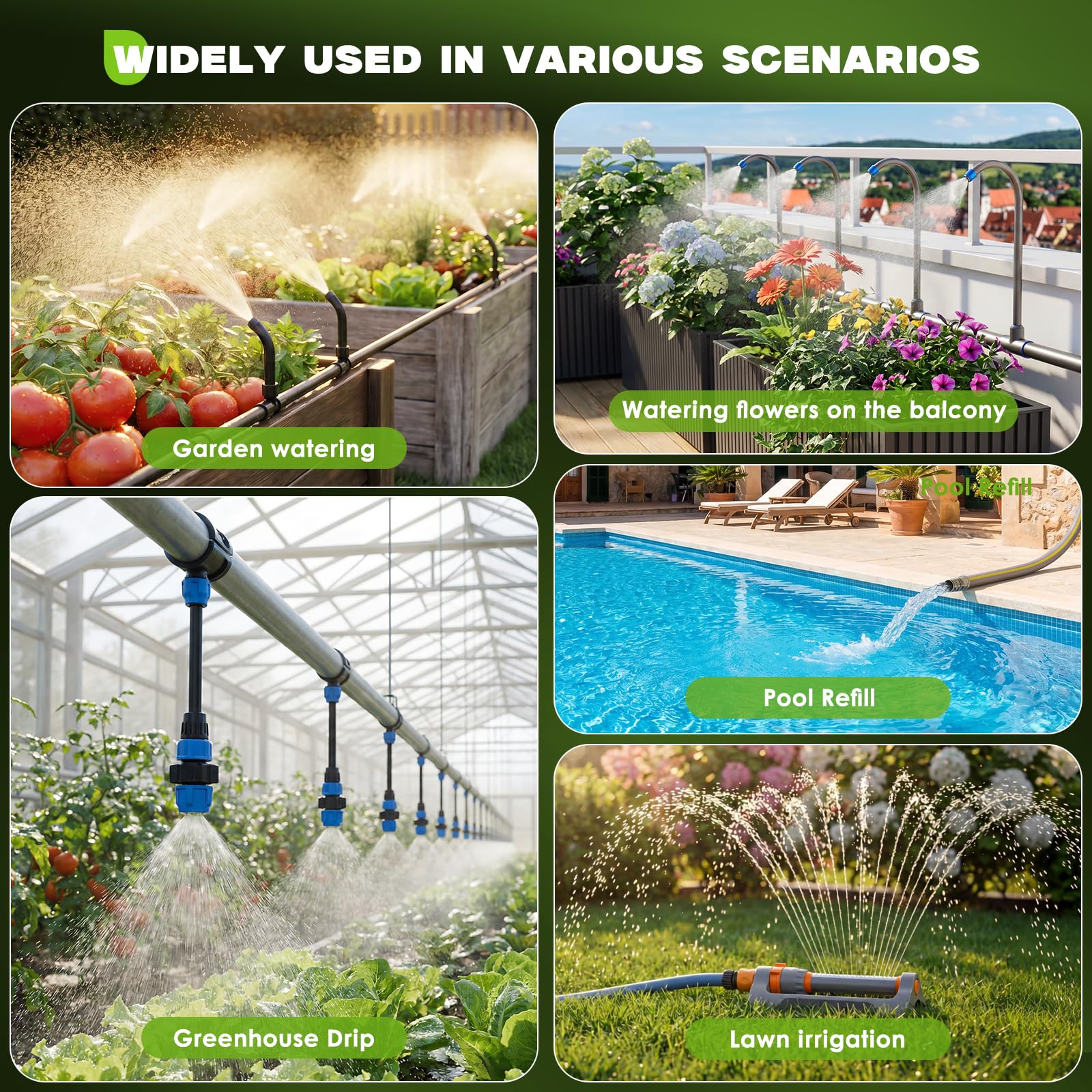 Programmateur Arrosage Automatique, 2026 Le Nouveau Minuteur Arrosage Automatique AVCE Écran LCD Bouton Manuel pour Un Réglage Facile Applicable de Arrosage Système pour Pelouse et Jardin