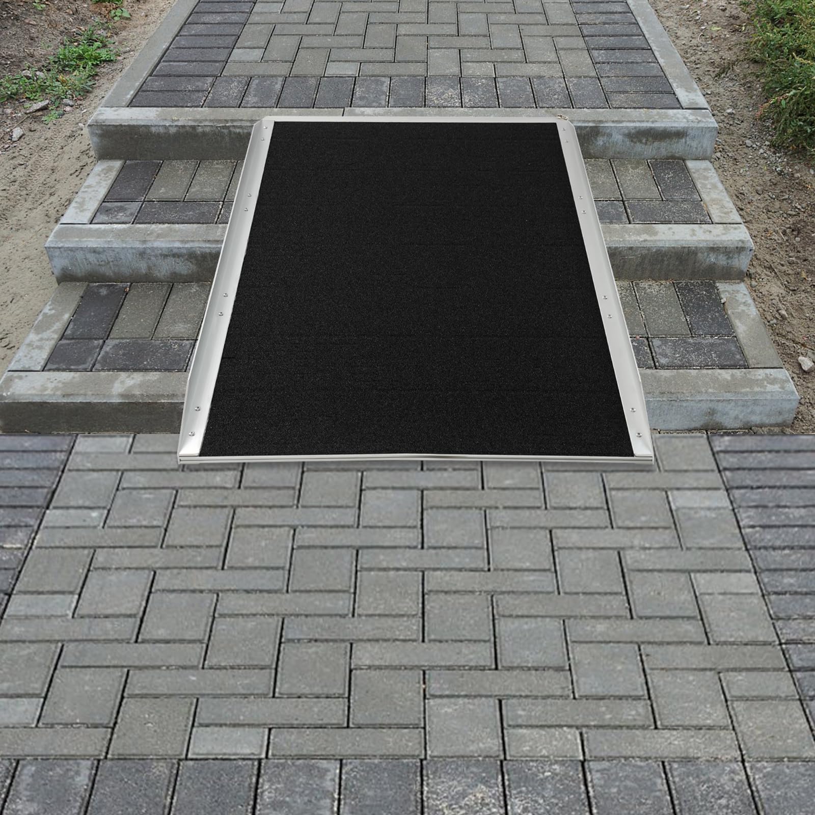 Rampas para sillas de ruedas, Rampa de acceso plegable de aluminio, 272 kg