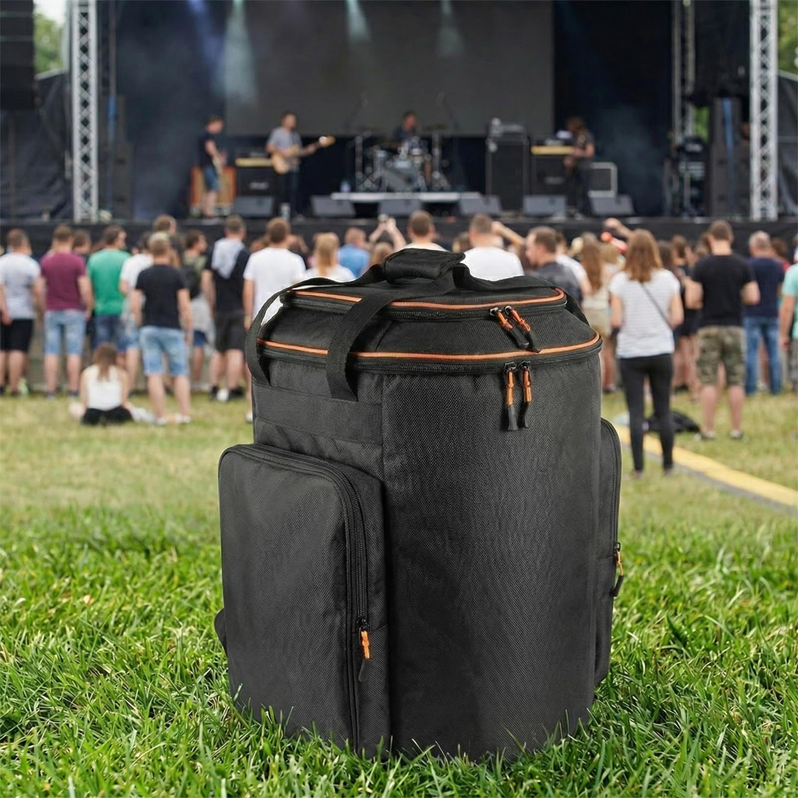 Tragetasche/Rucksack für JBL EON-ONE-Compact, das kompakte, wiederaufladbare All-in-One-PA-System. Tragbarer Lautsprecher, Schultertasche mit Seitentaschen für Zubehör.