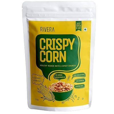 Rivera Vegetable Chips, Combo of Healthy Snacks Pack of 5 (SWEET CORN-MASALA)