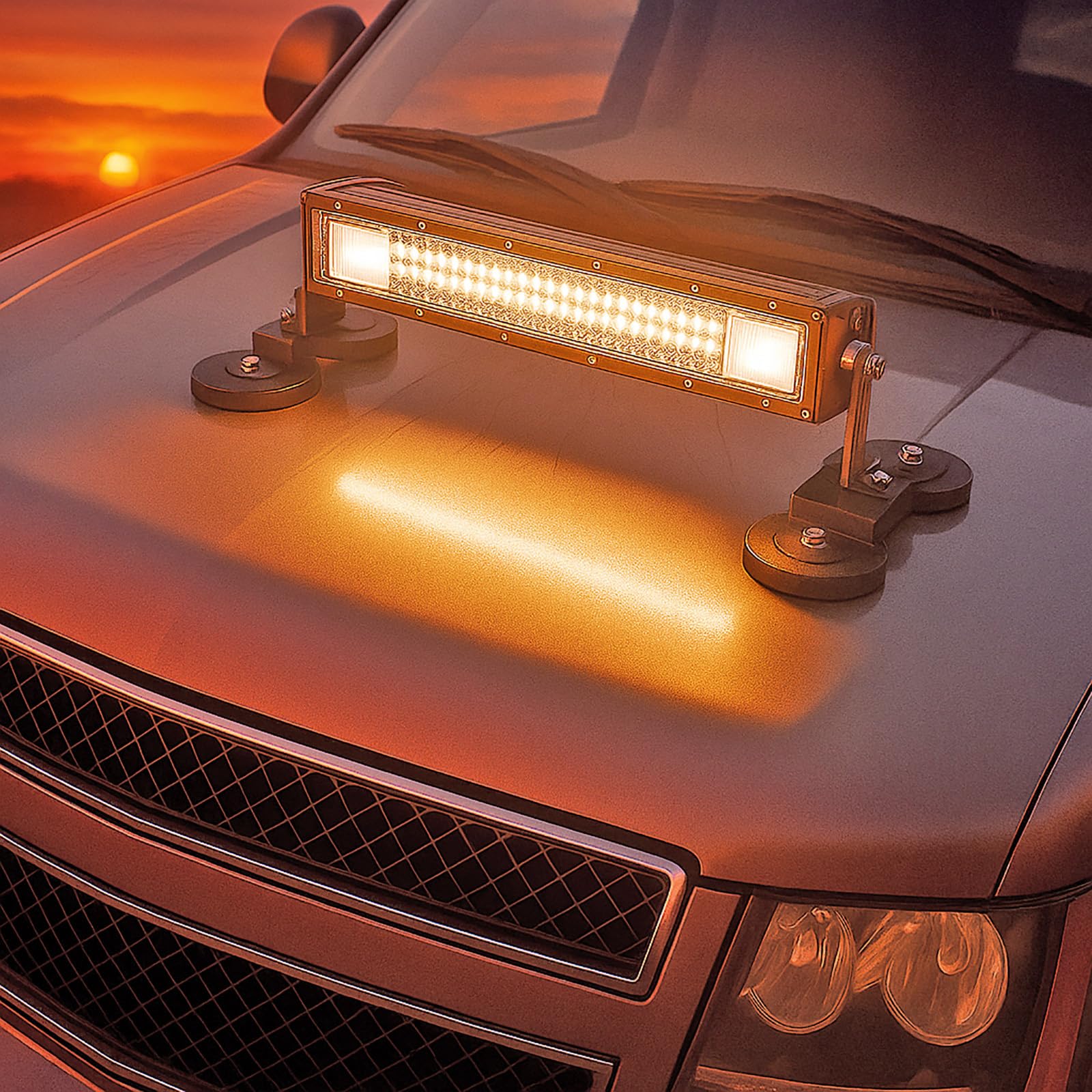 Willpower arco Barra Led Fuoristrada Con staffa magnetica e cablaggio, 32 pollice 405W Barra luminosa a LED per Auto Trattore Camion ATV Barca 4x4