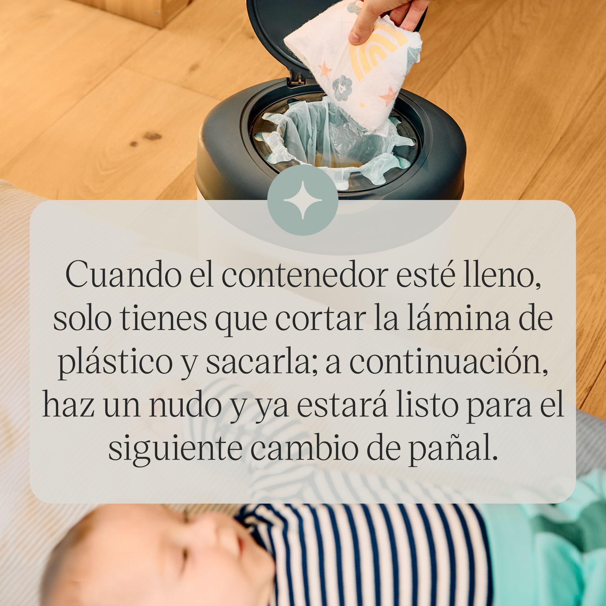 Tommee Tippee Simplee Recambio para el Contenedor, Paquete de 6, solo compatibles con contenedores de pañales Simplee Sangenic
