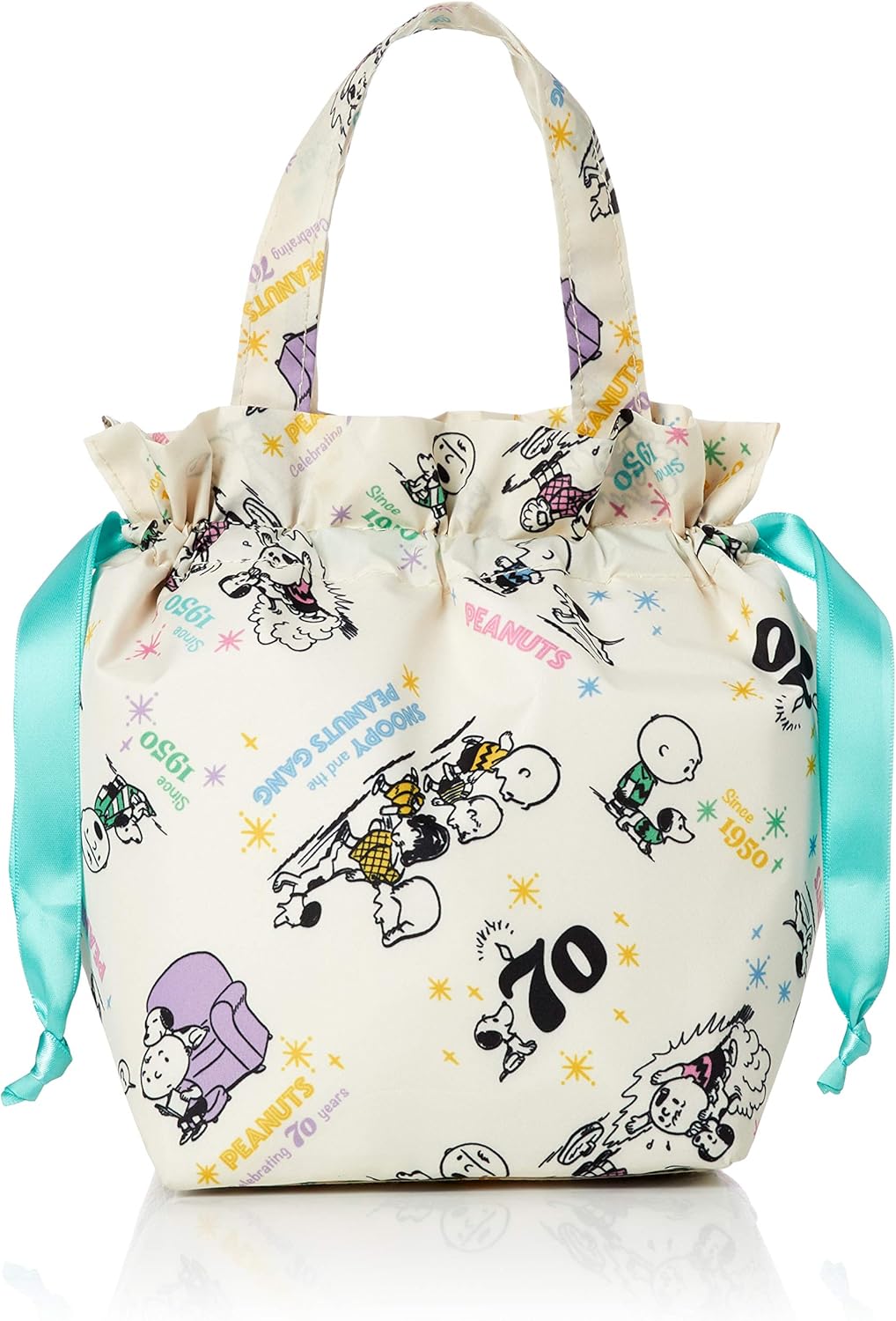 Amazon Co Jp ルートート Snoopy スヌーピー 70周年 簡易 保冷 ランチ 巾着 Iptkサック Peanuts8137 サーモキーパー グリーン ホーム キッチン