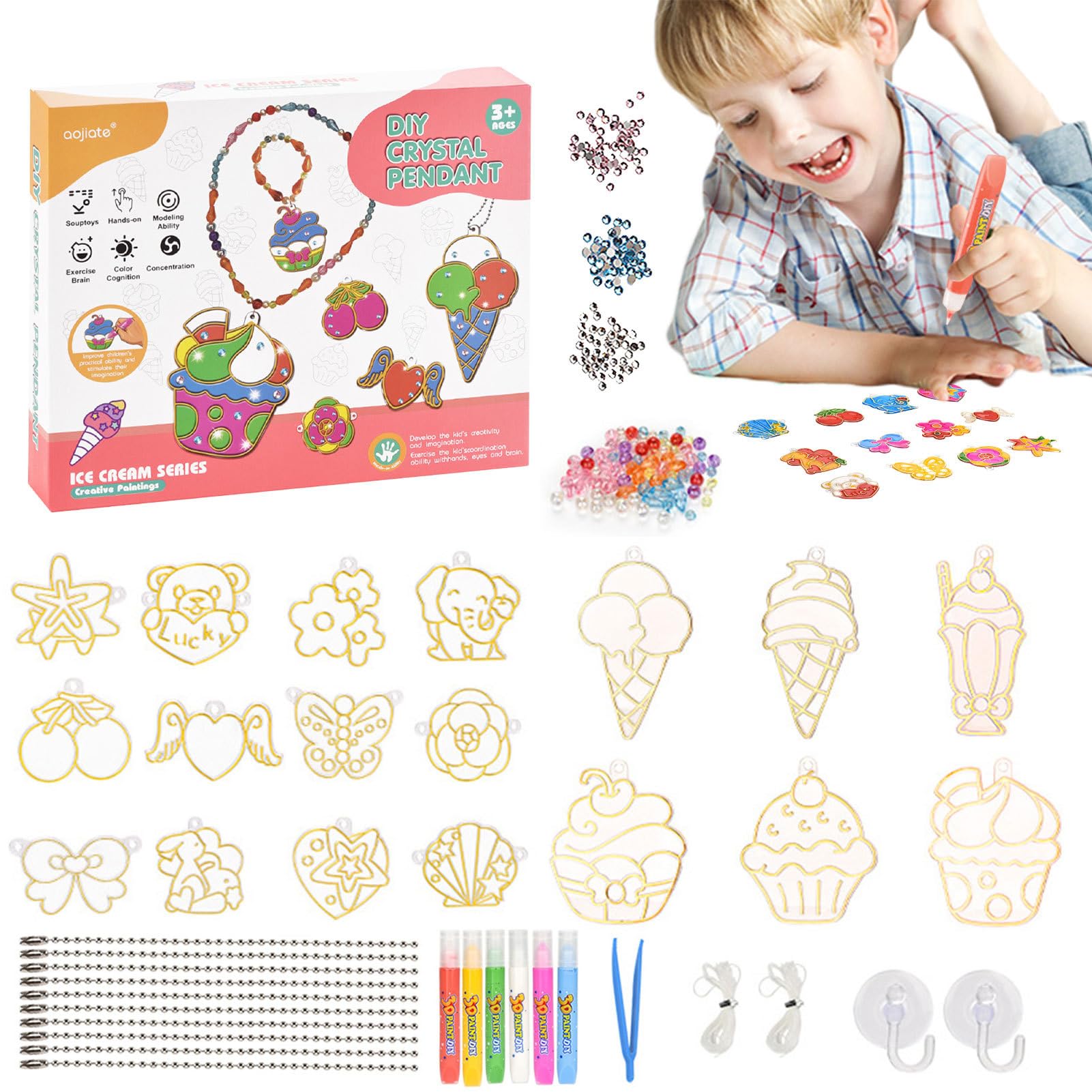 Ensemble d'art de bricolage de peinture Teksome, le cadeau idéal pour anniversaire enfant