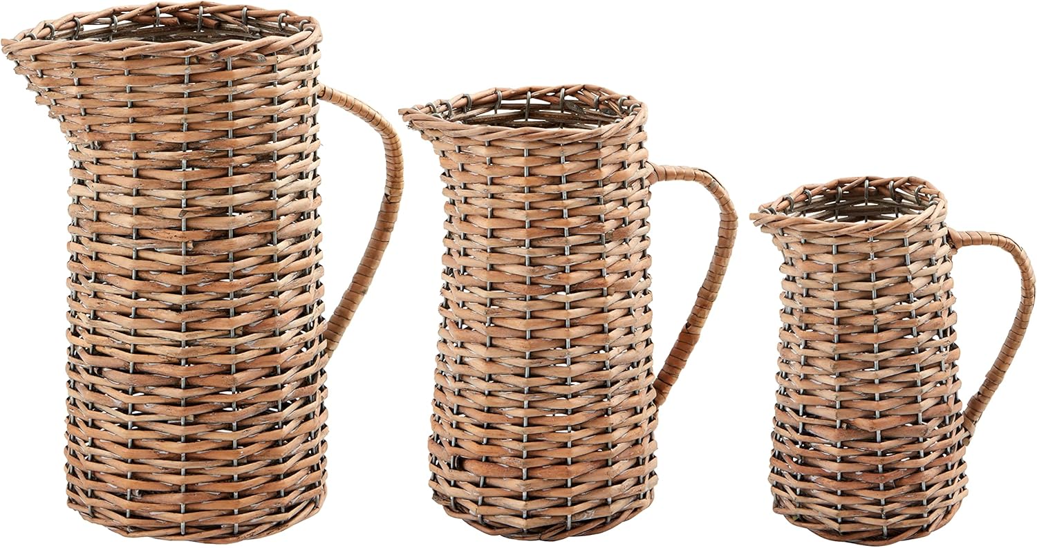 Mud Pie Willow Pitcher, Small, 6 3/4" X 8"
