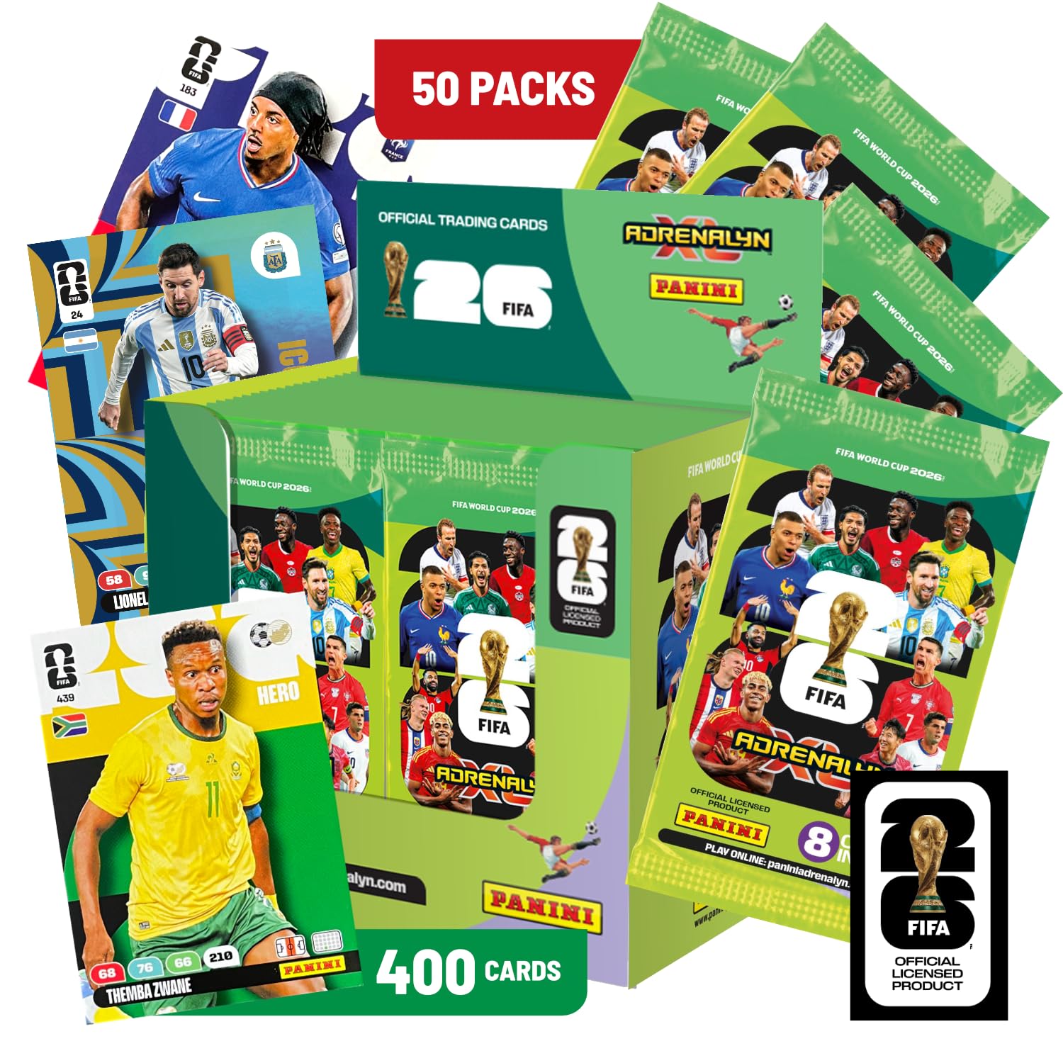Panini Mistrzostwa Świata FIFA 2026 Gra karciana Pudełko z 24 kieszeniami