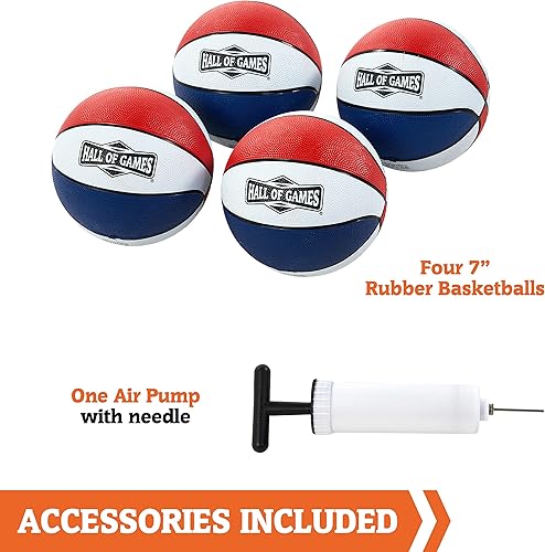 Miniatura 7 de Classic EZ Fold Arcade - Juego de baloncesto, azul, naranja, blanco