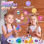ZOOI Poke Art Kits, Arts and Crafts for Kids Age 6-8 Girls, 4 5 6 7 8 Year Old Girl Gifts, Art Supplies for Kids, Birthday Gifts for 6-8 Year Old Girls, Unicorn Kids Toys for Ages 5-7