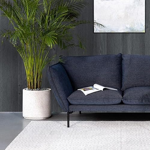 Miniatura 9 de LiKiLiKi Papel tapiz de grano de madera natural gris para despegar y pegar papel de contacto con mostrador gris autoadhesivo extraíble decoración