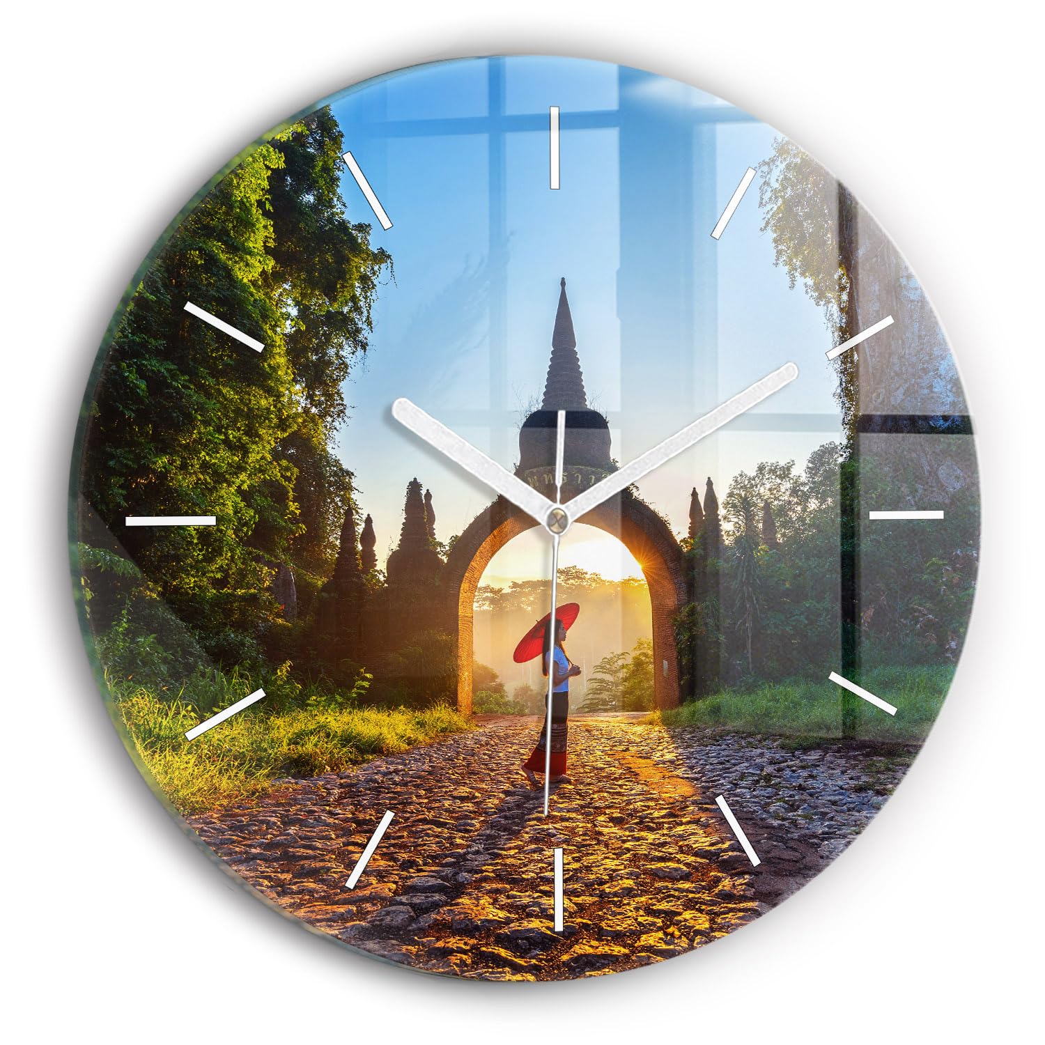 Horloge en Verre Wallfluent : Dites Adieu au Tic-Tac avec ce Mécanisme Silencieux