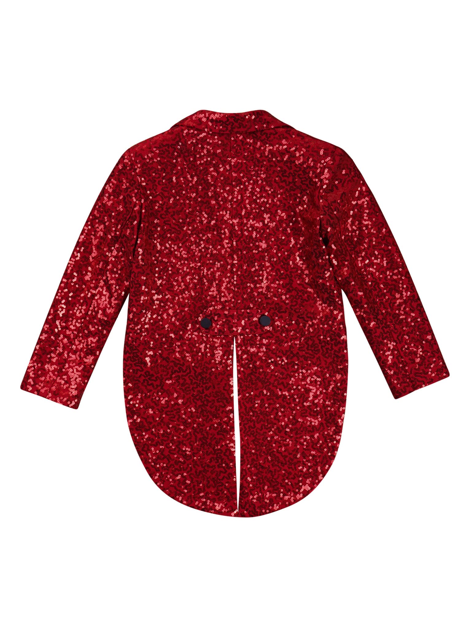 Abrigo de traje para niños con lentejuelas, corte ajustado, chaqueta para esmoquin, boda, carnaval, fiesta, desfile