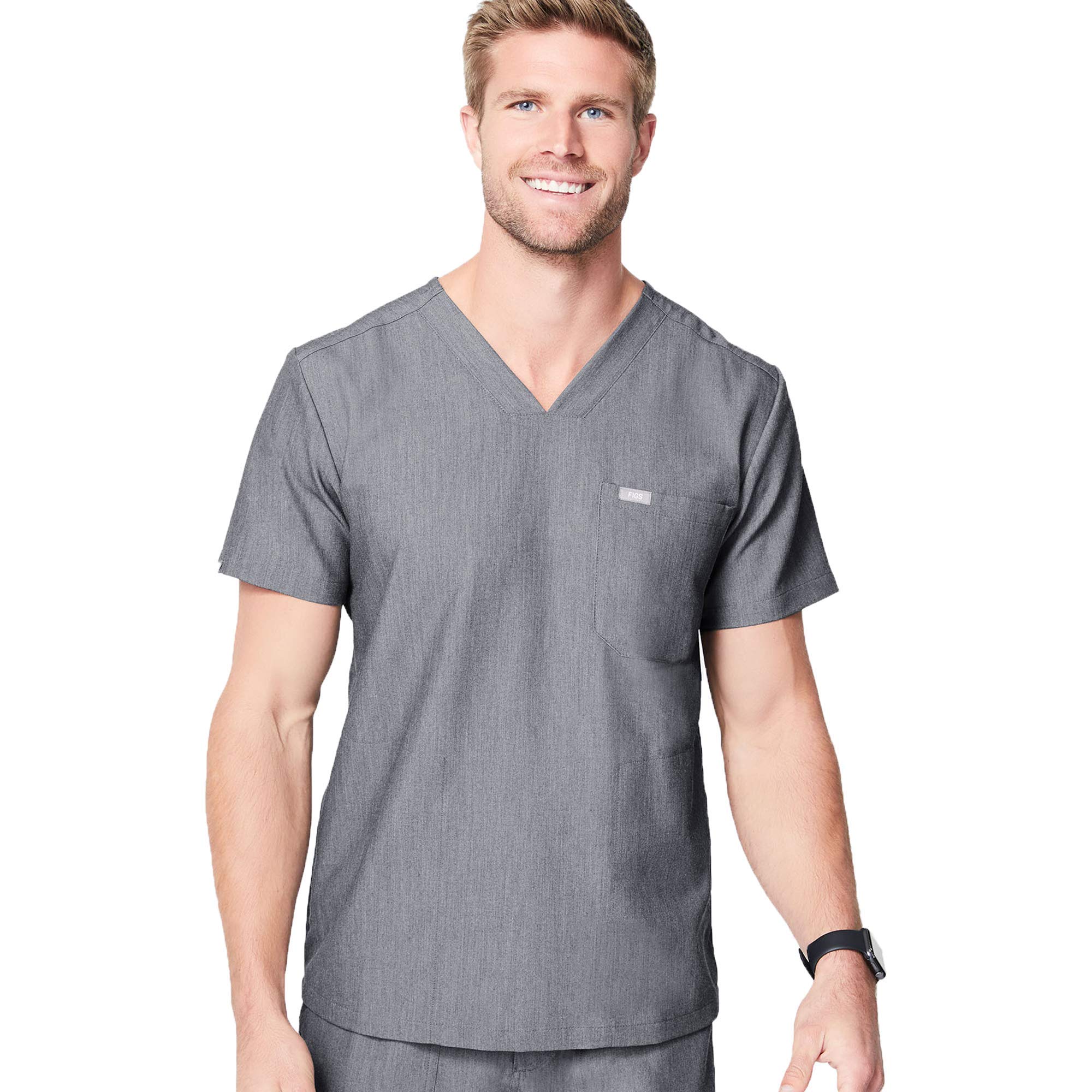 FIGS Chisec ThreePocket Scrub Top for Men Tailored Fit, Super Soft