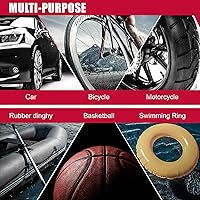 Vista 8 de Eastvolt Compresor de aire para inflar neumáticos de 12 V, potencia eléctrica multiusos, máximo 150 PSI con medidor de medición de 4 unidades, 3