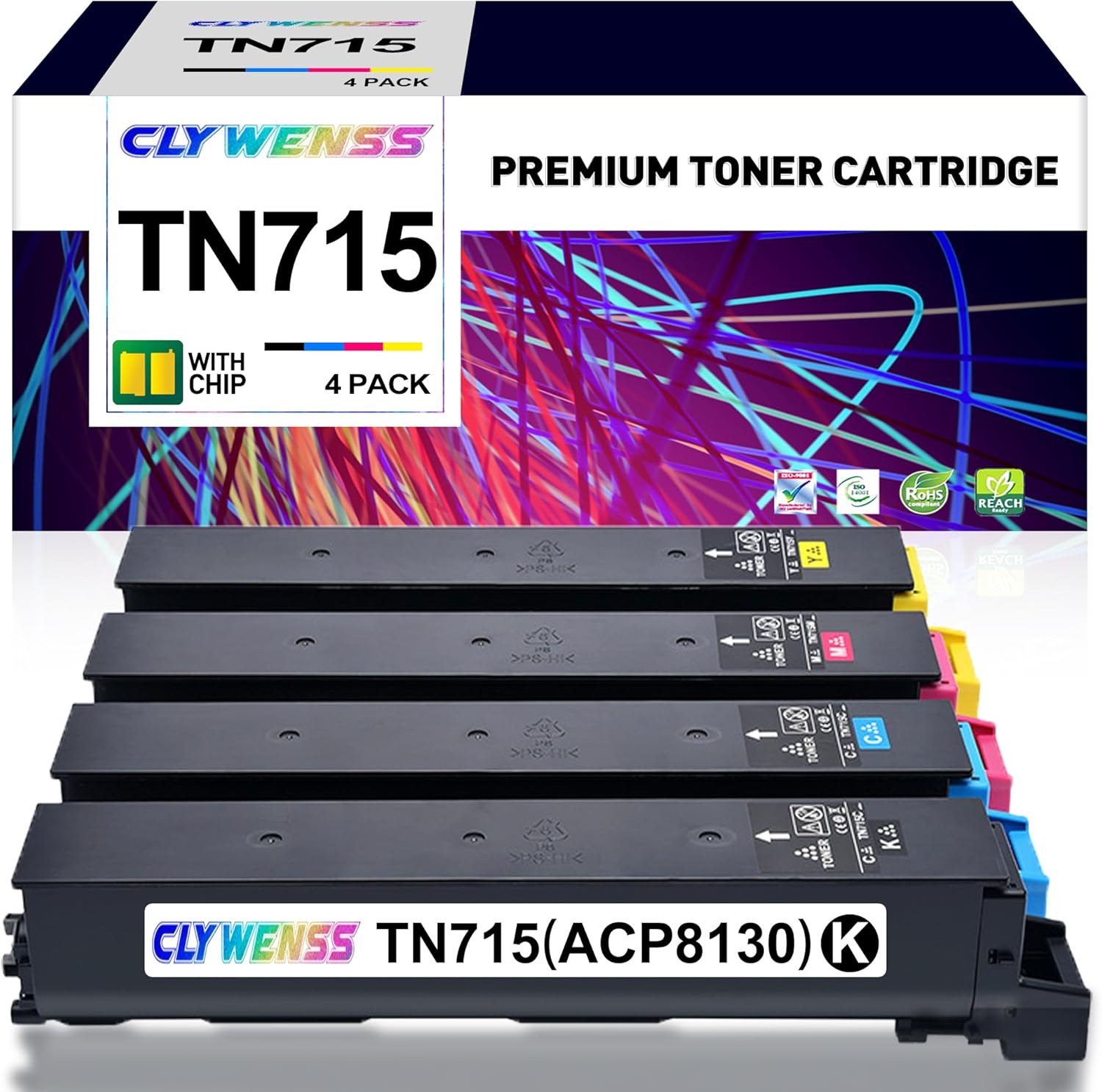 TN514 TN-514K Toner Cartridge Replacement for Konica TN514 TN-514 A9E8130 for Minolta TN514 Bizhub C458 C558 C658 Printer (Black, 2-Pack)