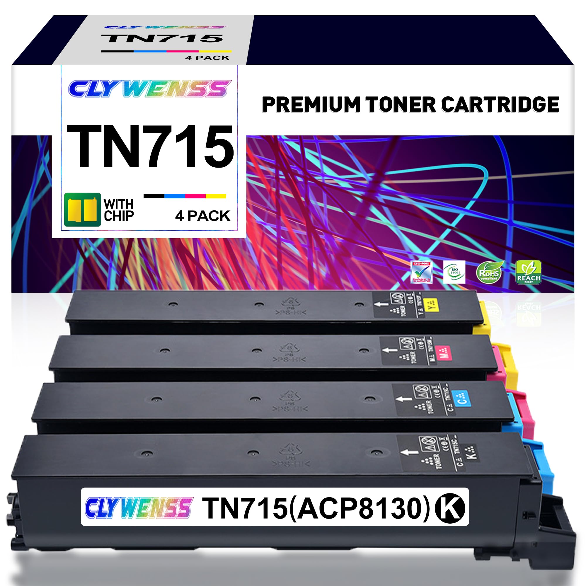 Amazon.co.jp: CLYWENSS 互換トナーカートリッジ Konica TN715 TN-715