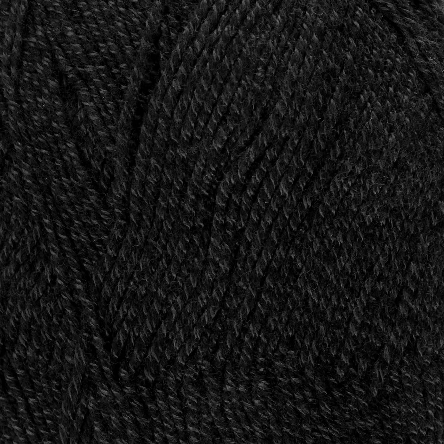 JubileeYarn Soft and Slim Yarn - 50g/Skein Bamboo Rayon Wool Blend - Tuxedo Black - 2 Skeins image 2
