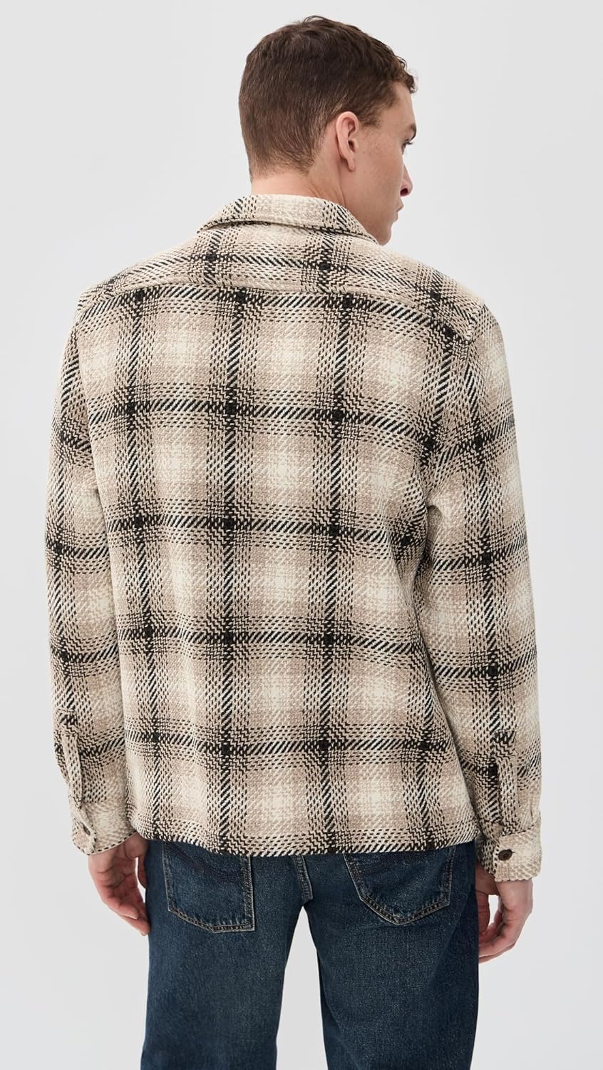 Madewell Men's Twill Shirt Jacket In Broken Plaid - Image 3