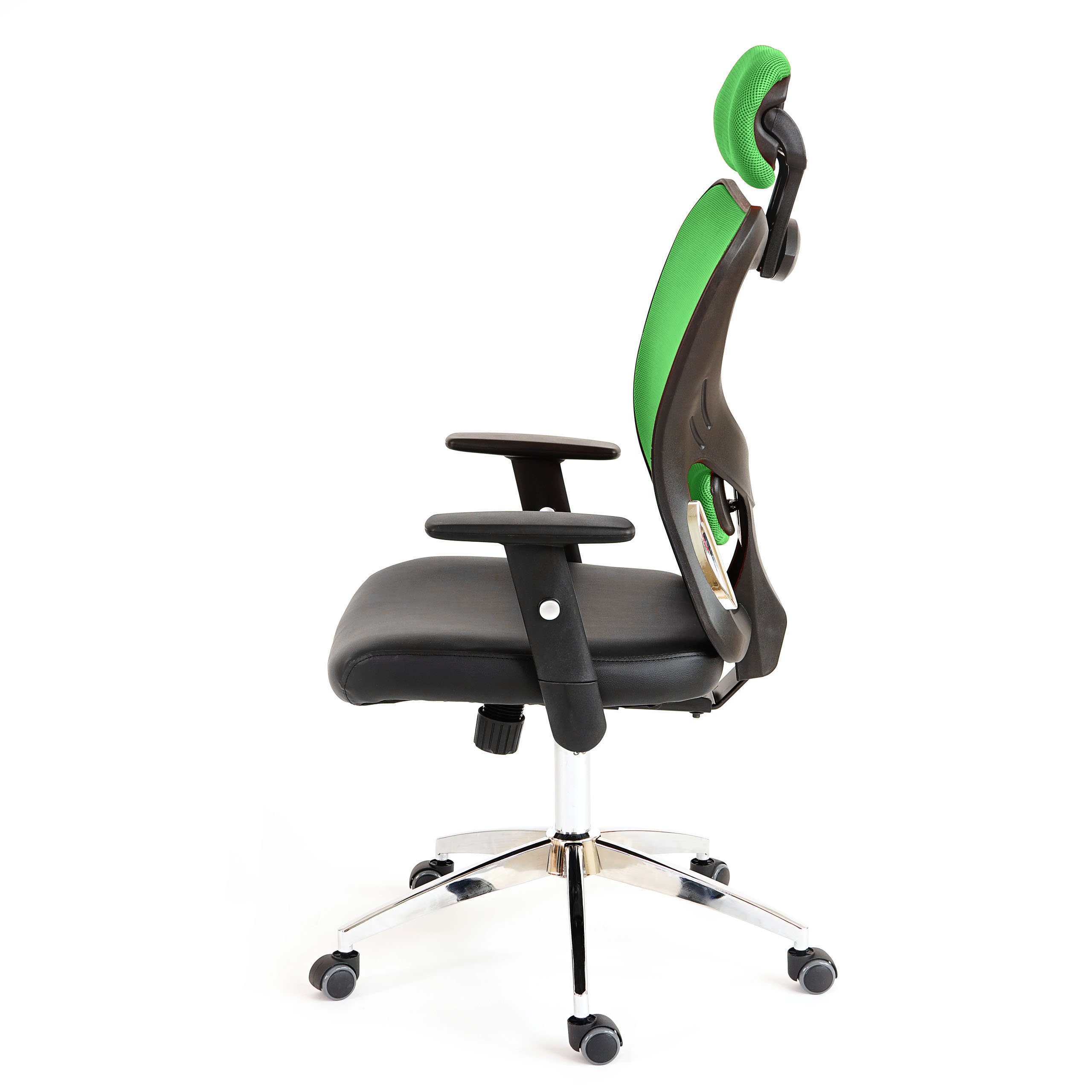 Profesional de oficina – Silla Atlanta XXL, giratoria, 150 kg de piel sintética ~ verde