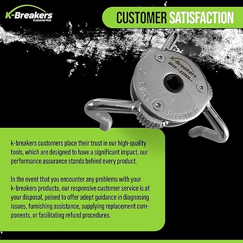 Miniatura 3 de Llave de filtro de aceite ajustable universal, herramienta de extracción de filtro de aceite resistente con 3 mandíbulas para automóviles, camiones,