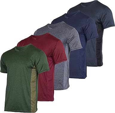 Men's V-Neck Dry-Fit Moisture Wicking 