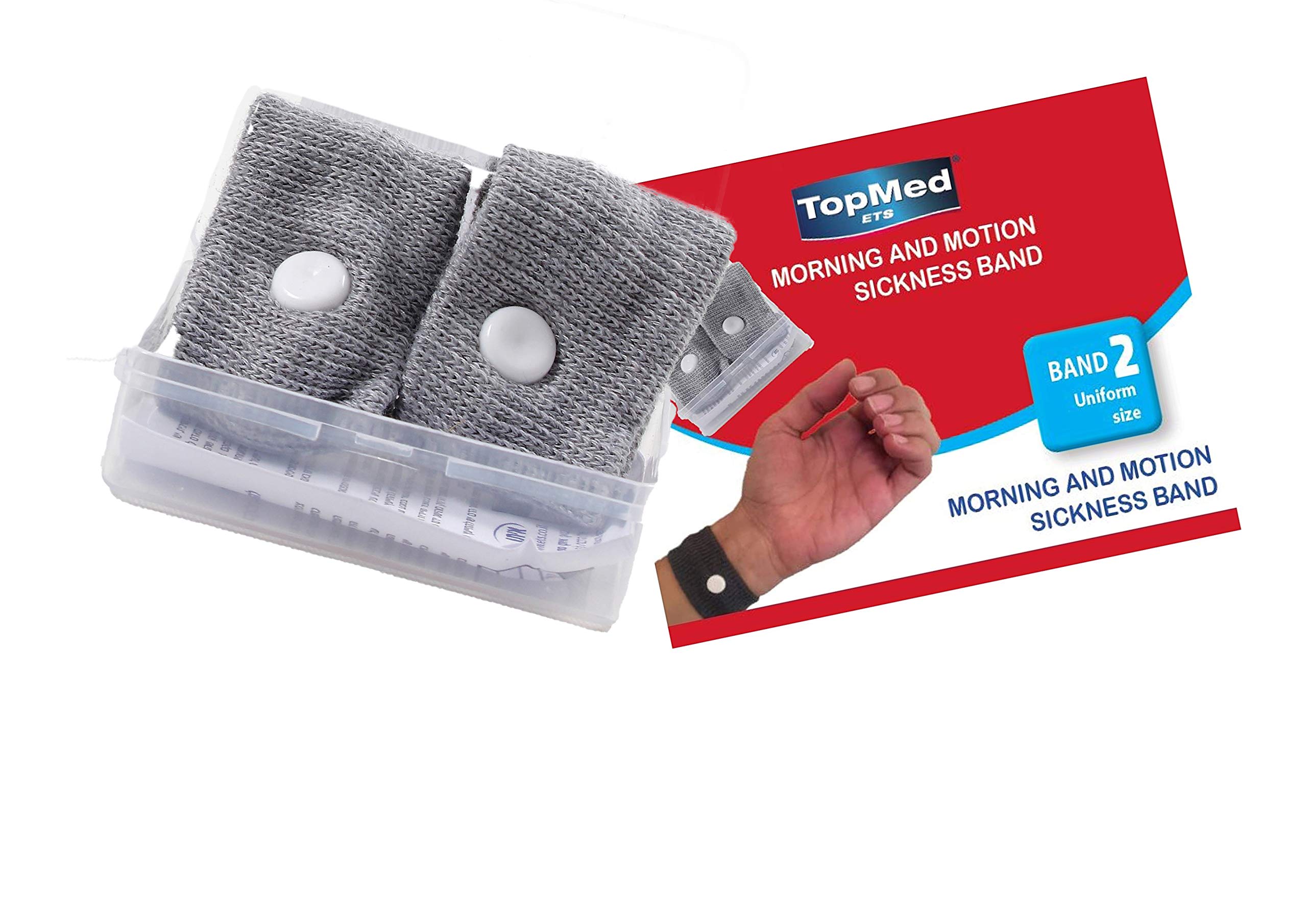 TOPMED ETSTop Med Sickness-Band Adult Wristband Natural Nausea Anti-Nausea Acupressure Motion Sickness Wristband