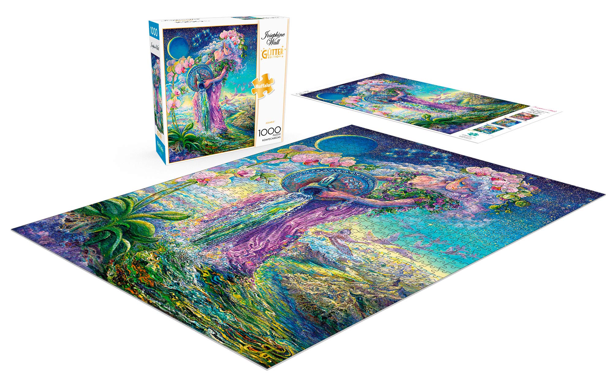 Amazon.com: Buffalo Games - Josephine Wall - Aquarius (Glitter