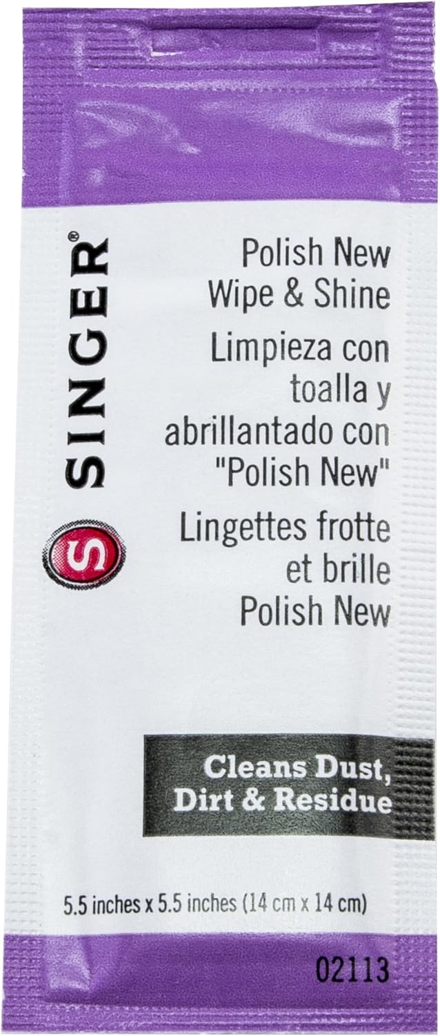 SINGER Shine Sewing Machine Cleaning Wipes