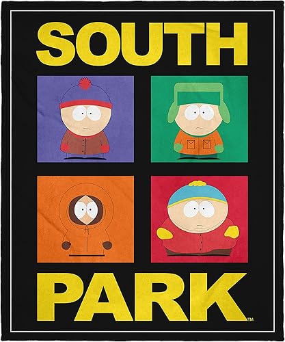 South Park Stan Marsh Kyle Cartman Kenny McCormick - Manta de colores