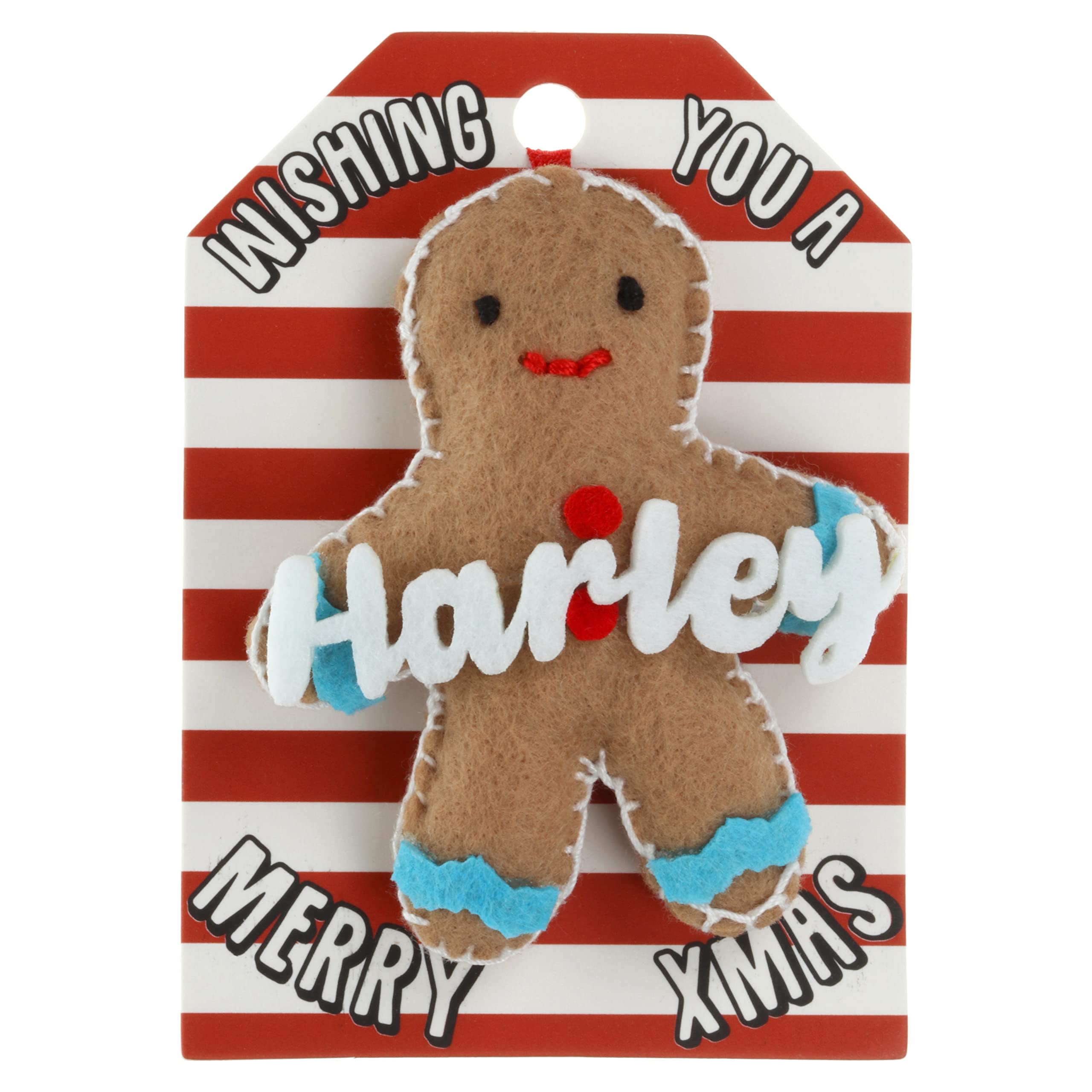 Harley Name Gingerbread Man Christmas Tree Bauble Decoration Hanging Gift