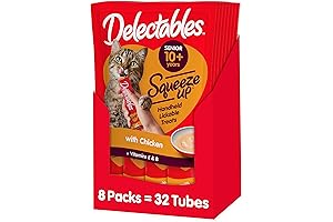 Hartz Delectables Squeeze Up: Tempting Treats for Senior Kitties