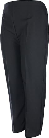 Ladies Half Elasticated Waist Trousers 