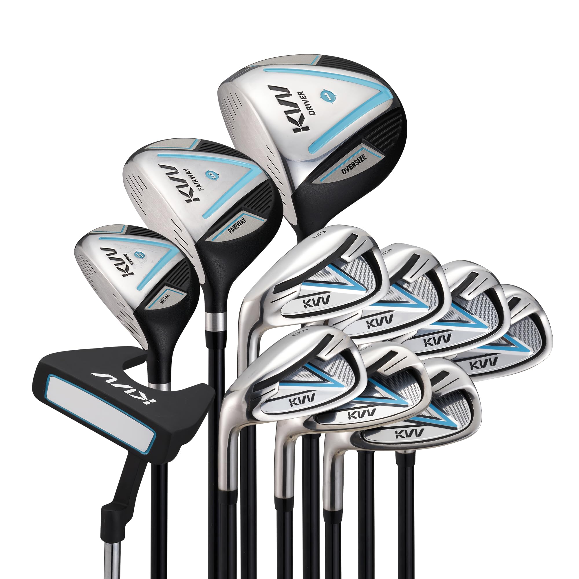 KVV Premium Left Hand Golf Club Set 11-Piece Set for Women