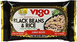 Vigo Authentic Black Beans & Rice, Low Fat, 8oz (Black Beans & Rice, Pack of 12)