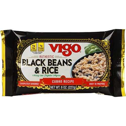 Miniatura 6 de Vigo Auténticos frijoles negros y arroz, bajo en grasa, 8 onzas (frijoles negros y arroz, paquete de 1)