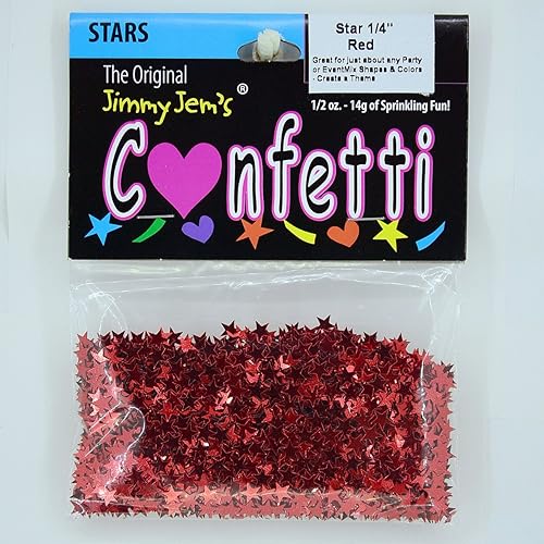 Miniatura 2 de Confetti Star 14" Rojo - Paquete al por menor #8517 QS0