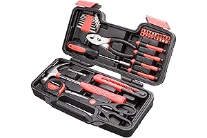 CARTMAN 39-Piece Tool Set: Essential Tools for Her