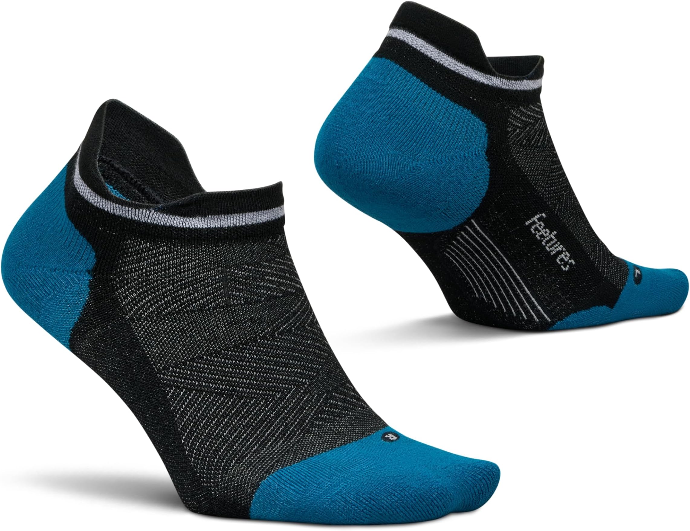 Feetures Elite Max Cushion No Show Tab - Running Socks for Men & Women, Athletic Compression Socks, Moisture Wicking