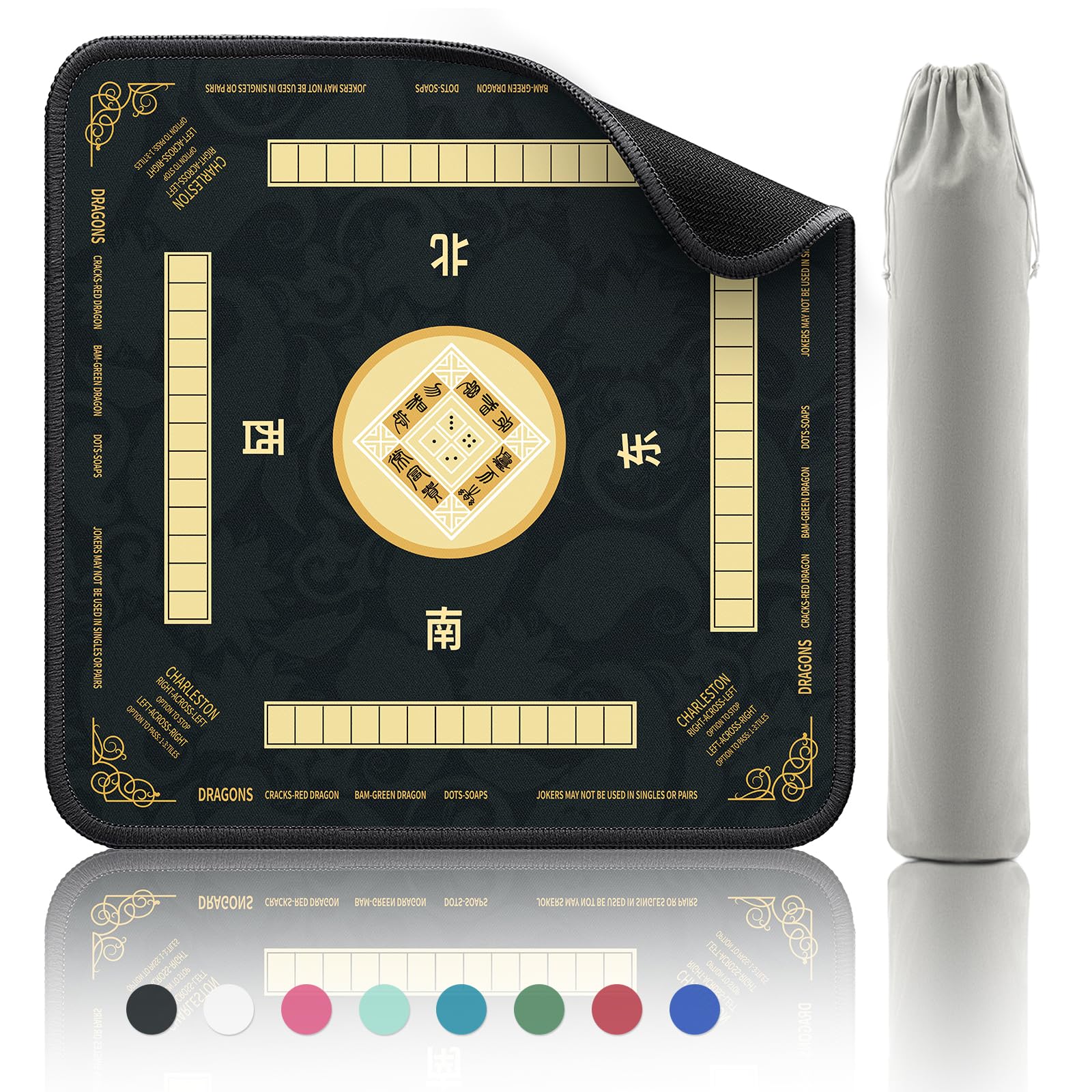 Amazon.com: 2F22E Mahjong Mat - Non-Slip Noise Reduction Gaming