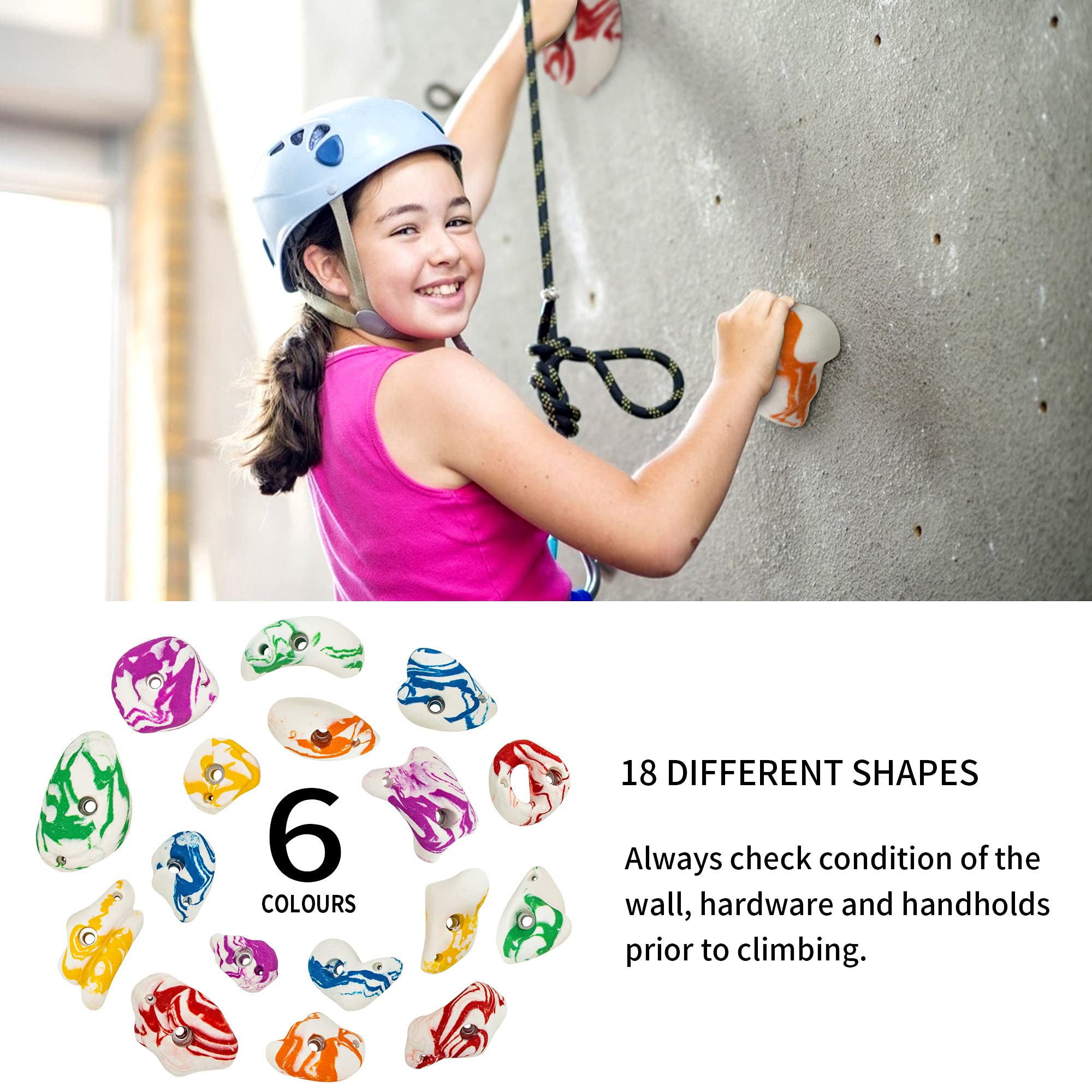 Buy BABY FUN Climbing Holds for Kids and Adults, Large Rock Climbing