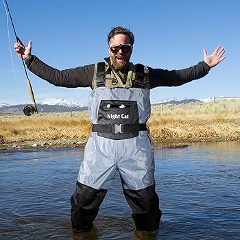 HISEA Kids Fishing Chest Waders Anti-Slip Bootfoot Nylon PVC Waterproof Hunting