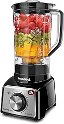 Liquidificador Turbo, Mondial, Preto/Inox, 1000W, 110V - L-1000 BI